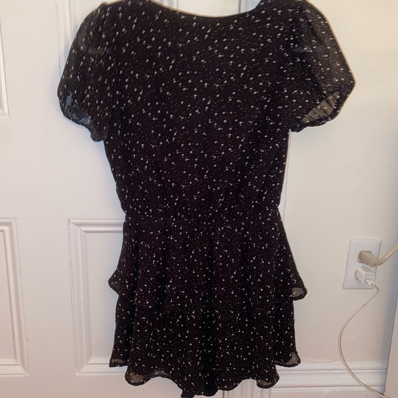 Altar’d State Black Romper with White Dotted Design, Size S - Picture 4 of 5